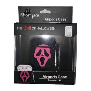 Ghost Face The Icon of Halloween Airpods Pro Gen 1 Or 2 Pink Scream Case NEW